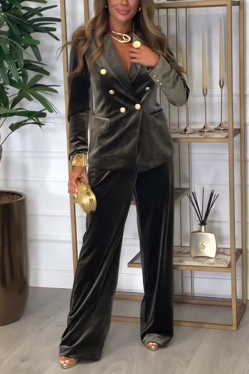 Women's Velour Two-Piece Set – Soft Luxe Versatile Style
