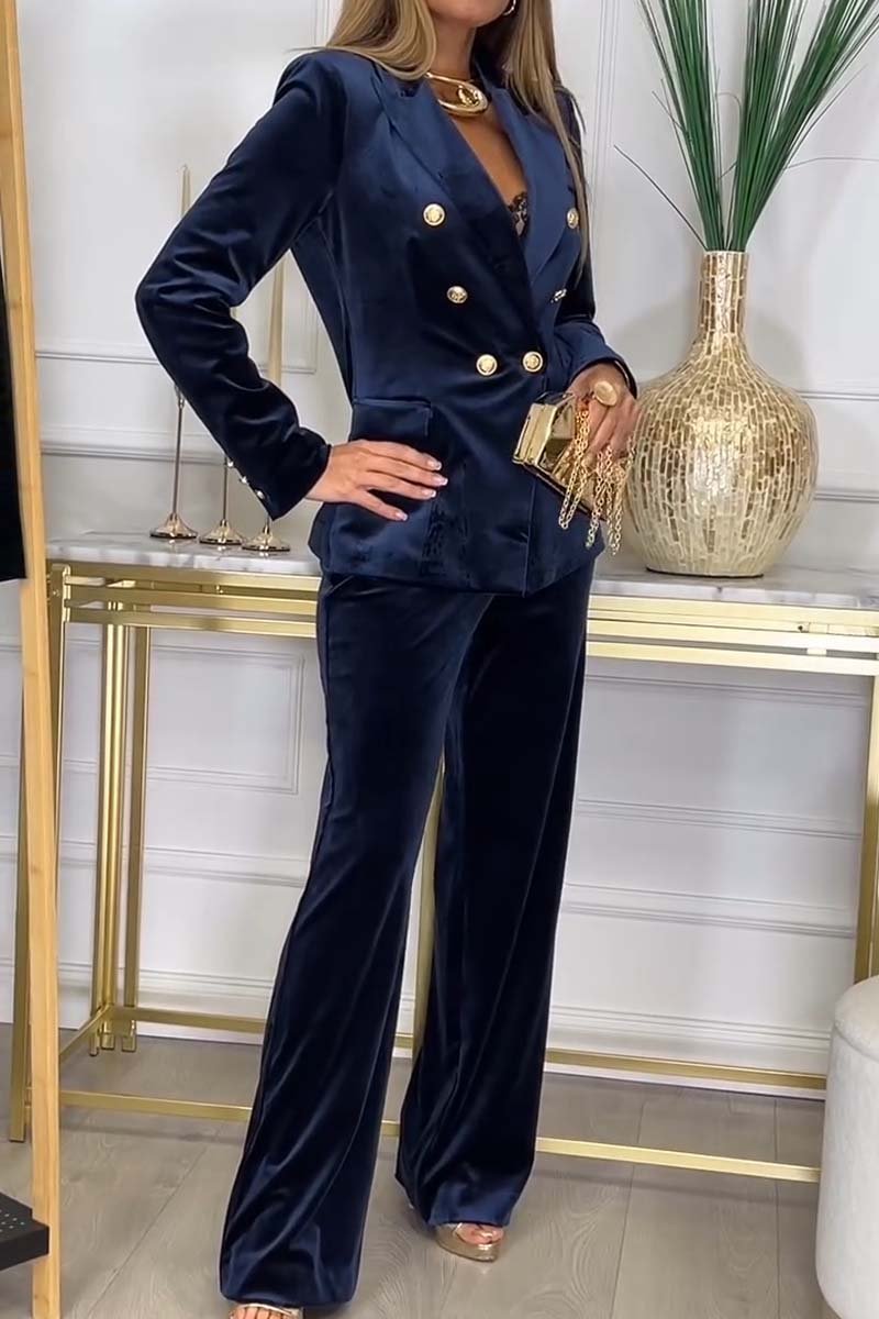 Women's Velour Two-Piece Set – Soft Luxe Versatile Style