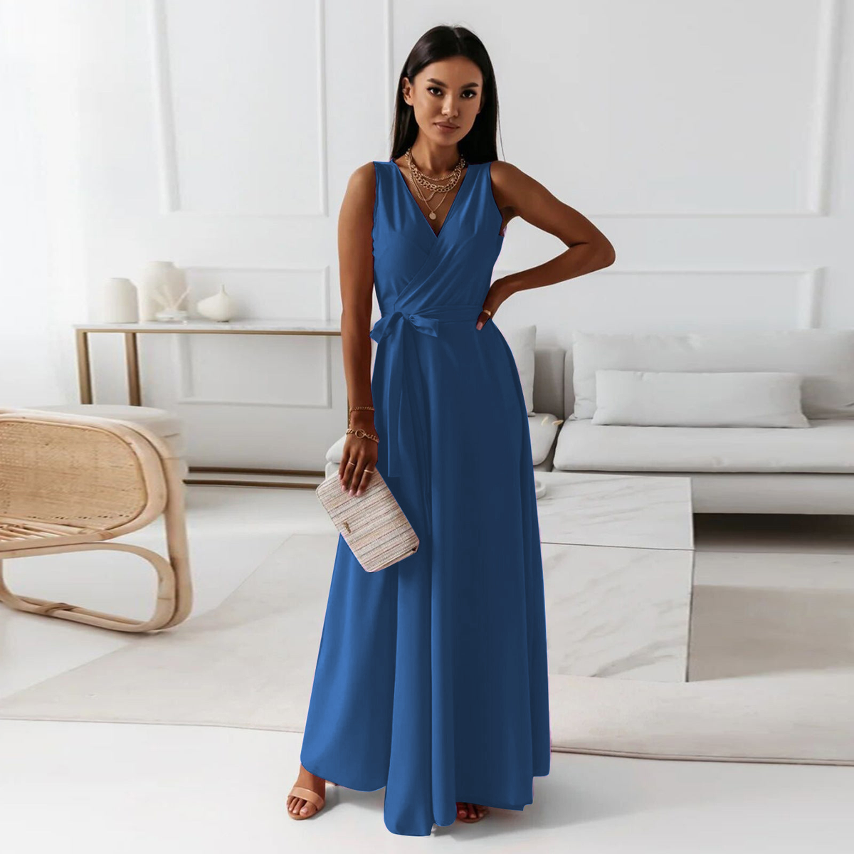 Women's Elegant Evening Maxi Dress – Graceful Occasion Wear