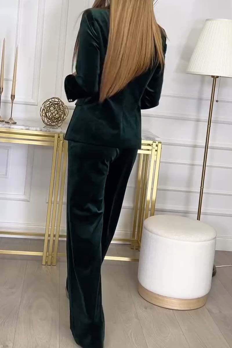 Women's Velour Two-Piece Set – Soft Luxe Versatile Style