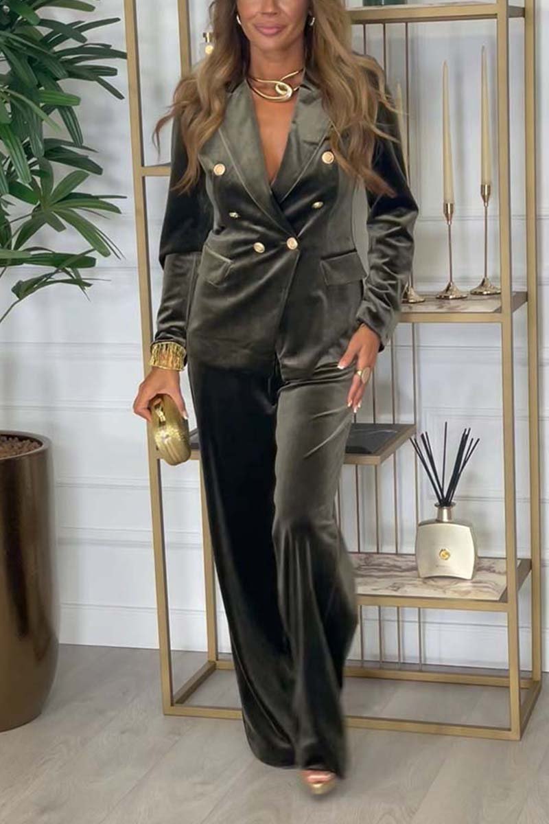 Women's Velour Two-Piece Set – Soft Luxe Versatile Style
