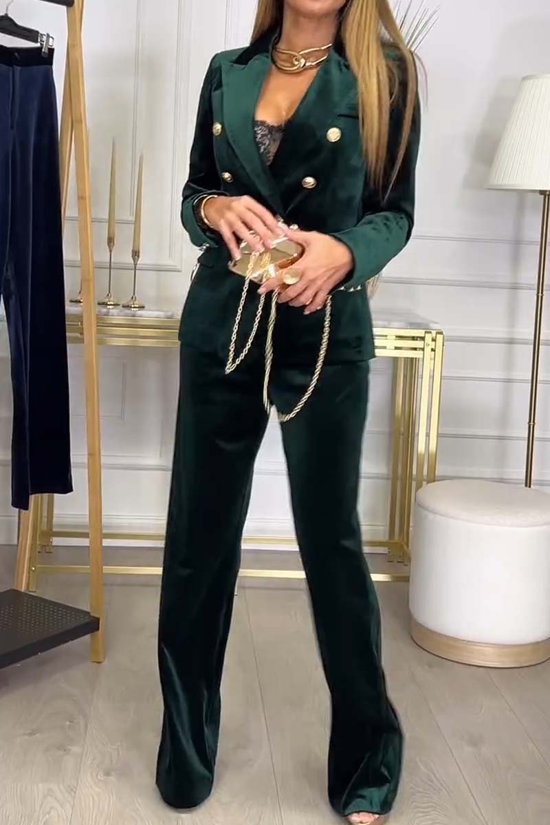 Women's Velour Two-Piece Set – Soft Luxe Versatile Style