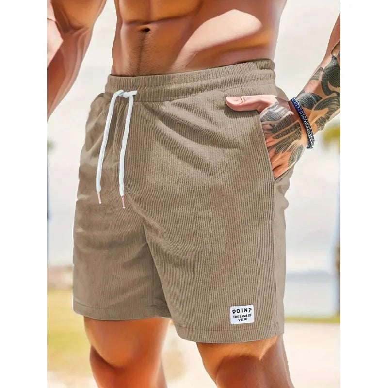 Men's Casual Drawstring Shorts - Lightweight Summer Shorts