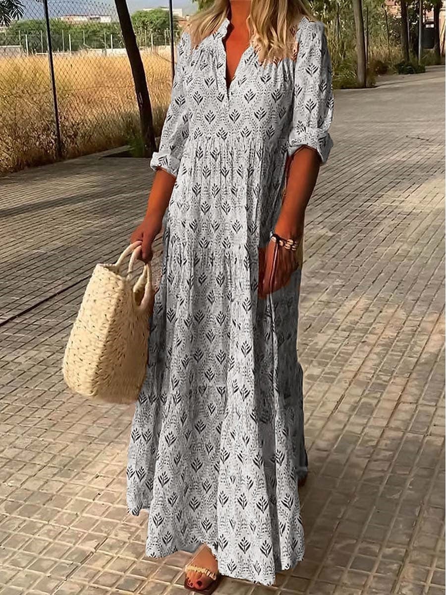 Women's Romantic Linen Summer Dress – Natural Breathable Comfort