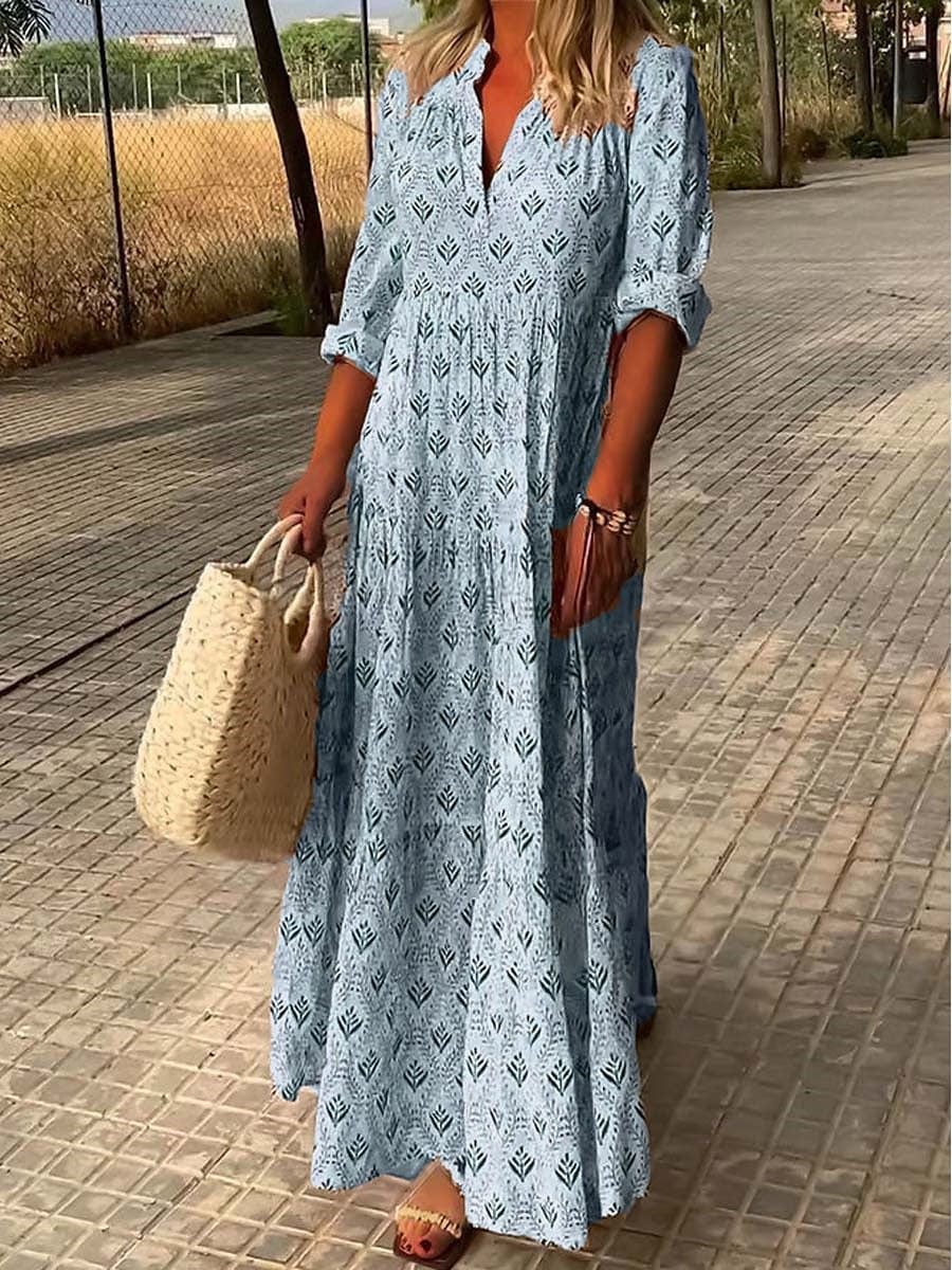 Women's Romantic Linen Summer Dress – Natural Breathable Comfort
