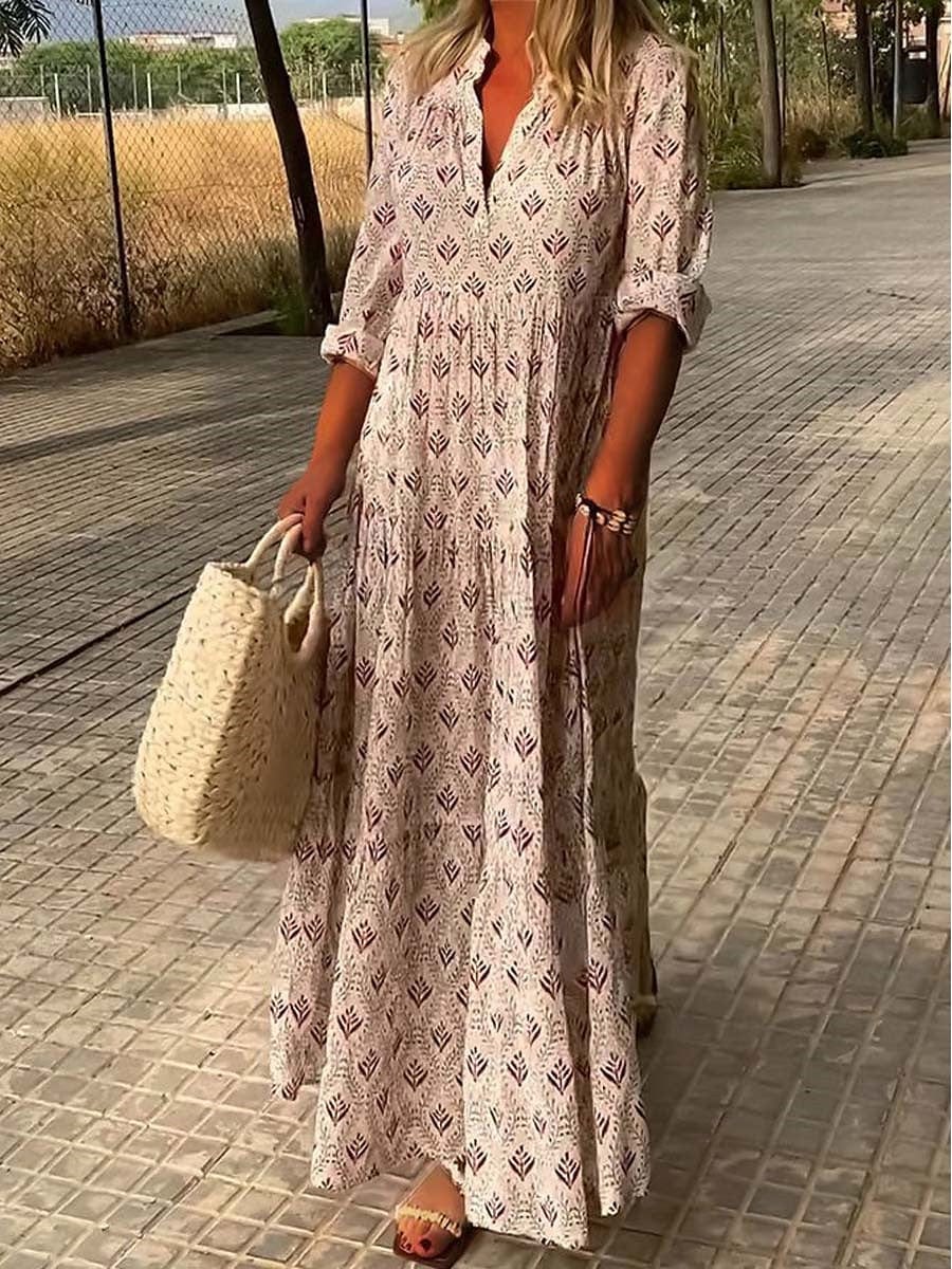 Women's Romantic Linen Summer Dress – Natural Breathable Comfort
