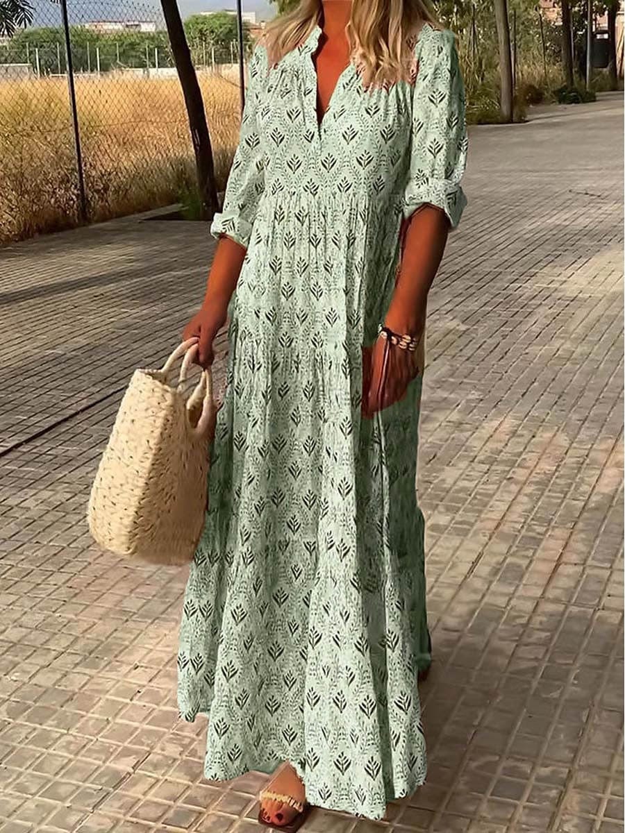 Women's Romantic Linen Summer Dress – Natural Breathable Comfort