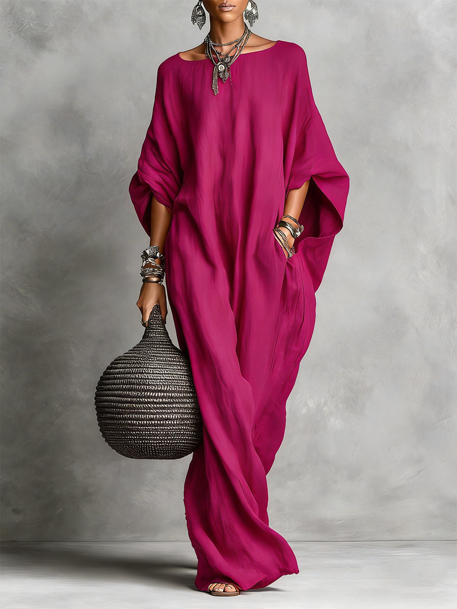 Women's Sleeveless Cotton Linen Dress - Casual Long Summer Dress