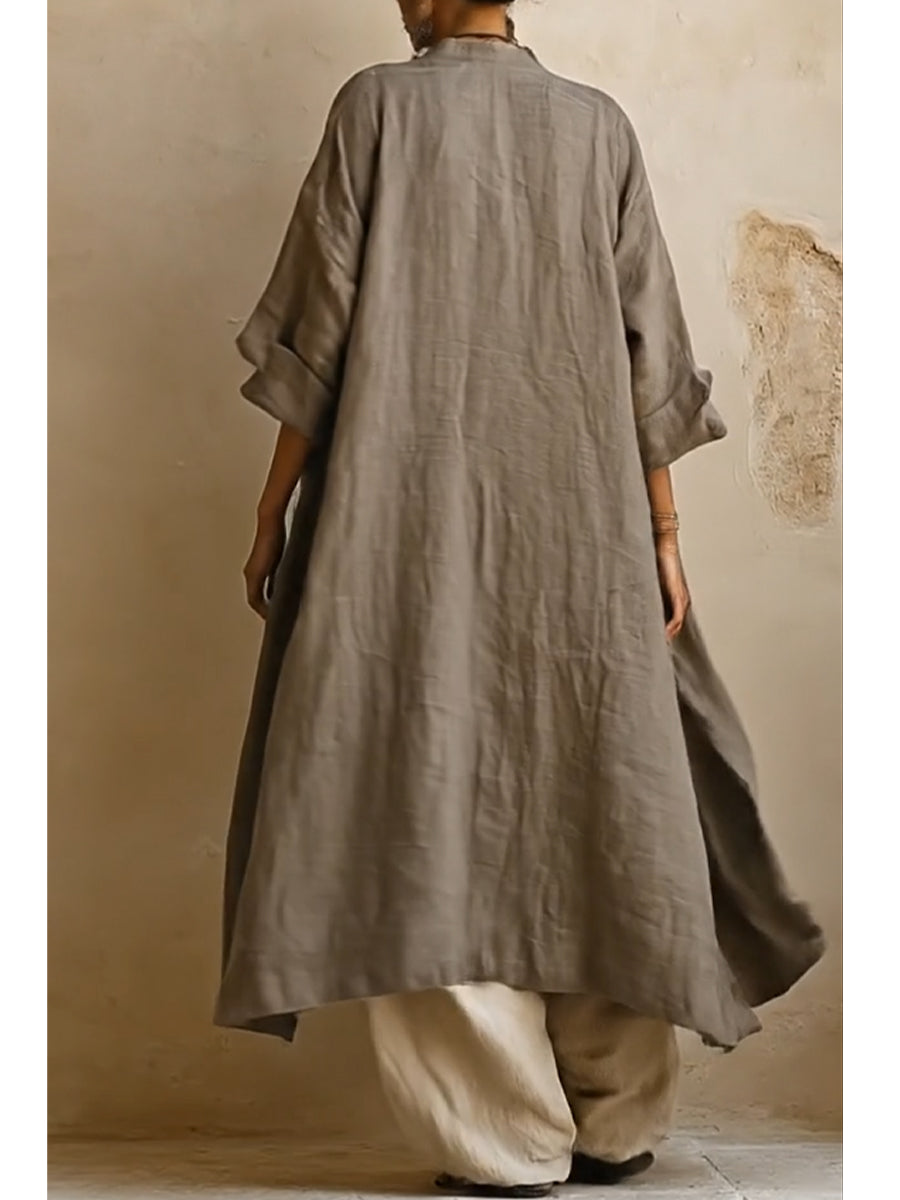 Women's Bohemian Linen Cotton Three-Piece Set - Casual Summer Outfit