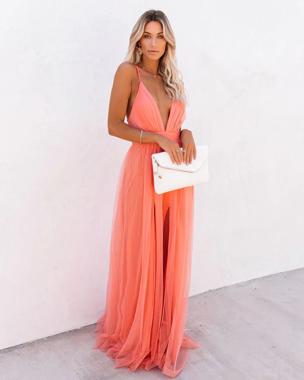 Women's Flowy Elegant Maxi Dress – Graceful Occasion Style
