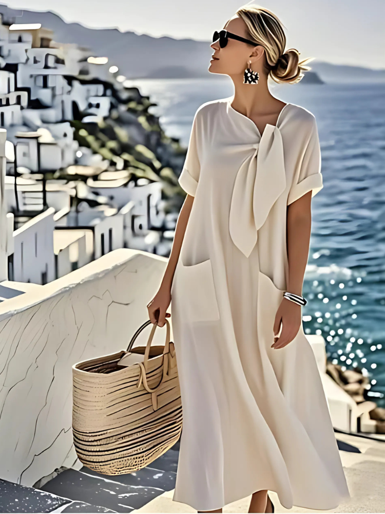Women's Elegant Dress with Pockets – Stylish Comfortable Everyday Wear